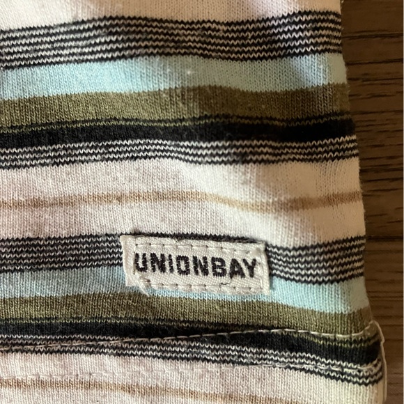 Y2K Union Bay Striped T Shirt - Picture 4 of 4